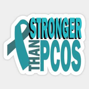 Stronger than PCOS Sticker
